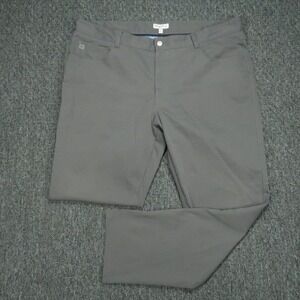 Peter Millar Pants Men 40x30 Iron Gray EB66 Performance 5 Pocket Trouser